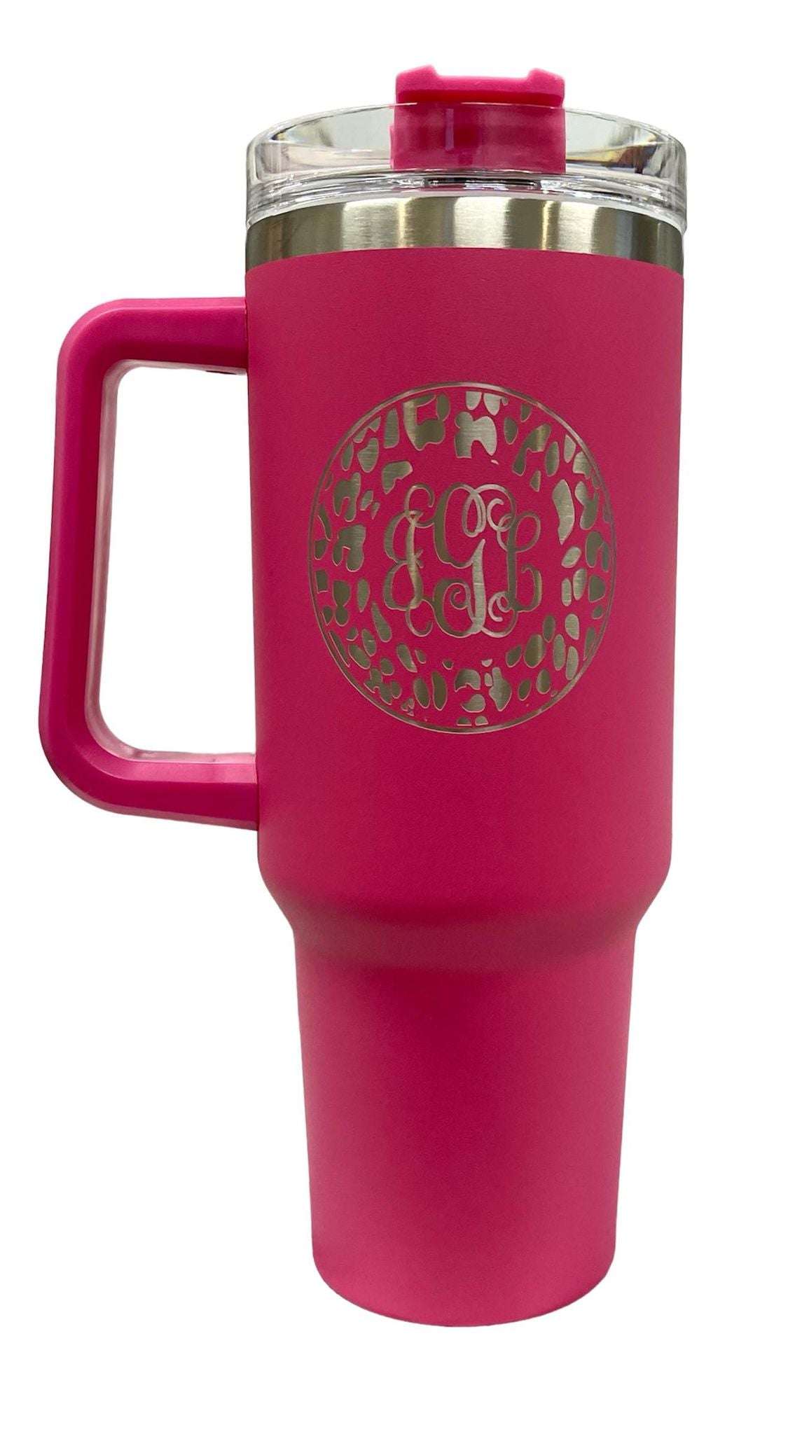 Handle Insulated Cup- Hot Pink (40oz)