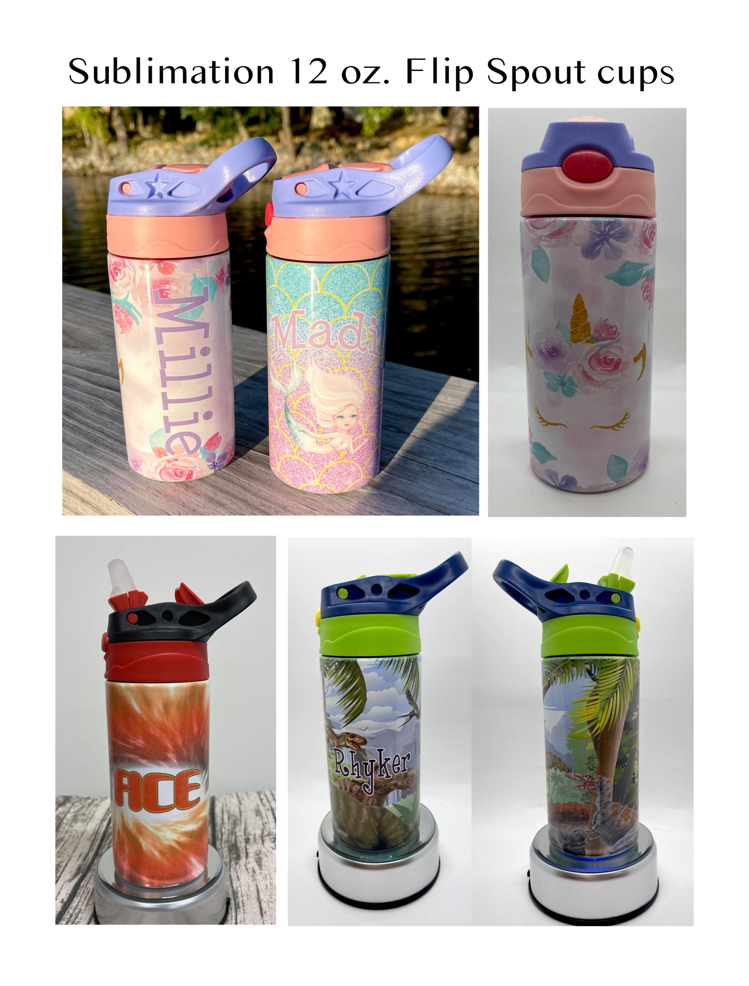 Personalized Kid Flip-top Sublimation Cup